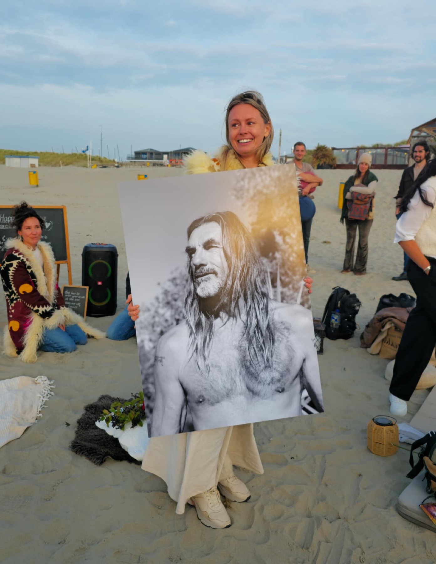 A portrait of Nick Good shared at the beach celebration