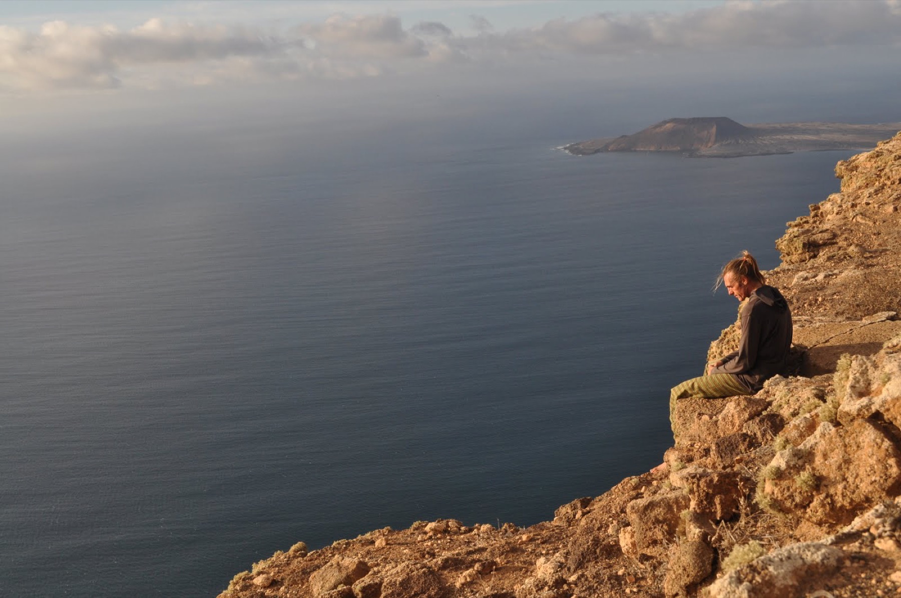 Nick Good sitting quietly above the sea
